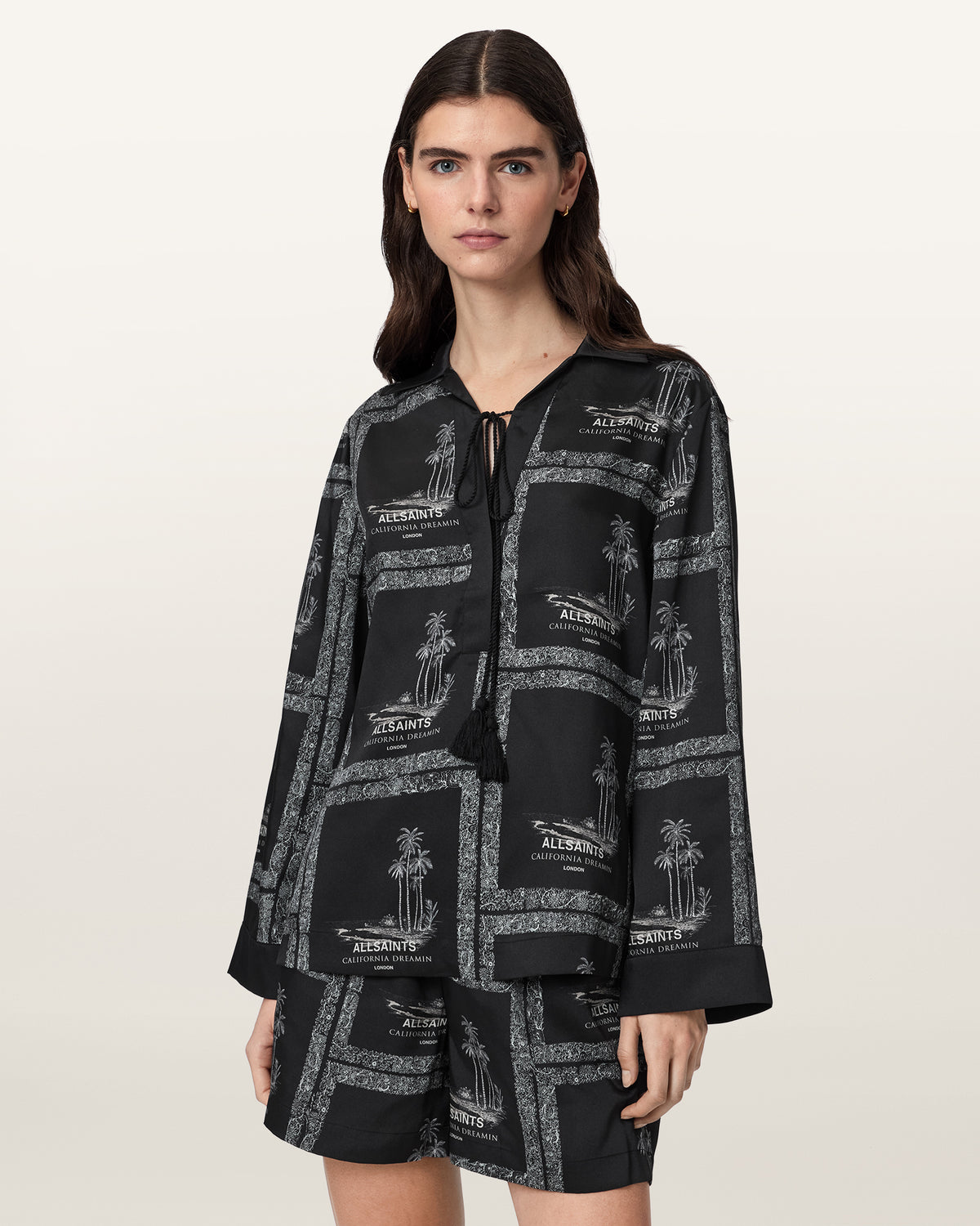 Lettie Pleated Long Sleeve Shirt