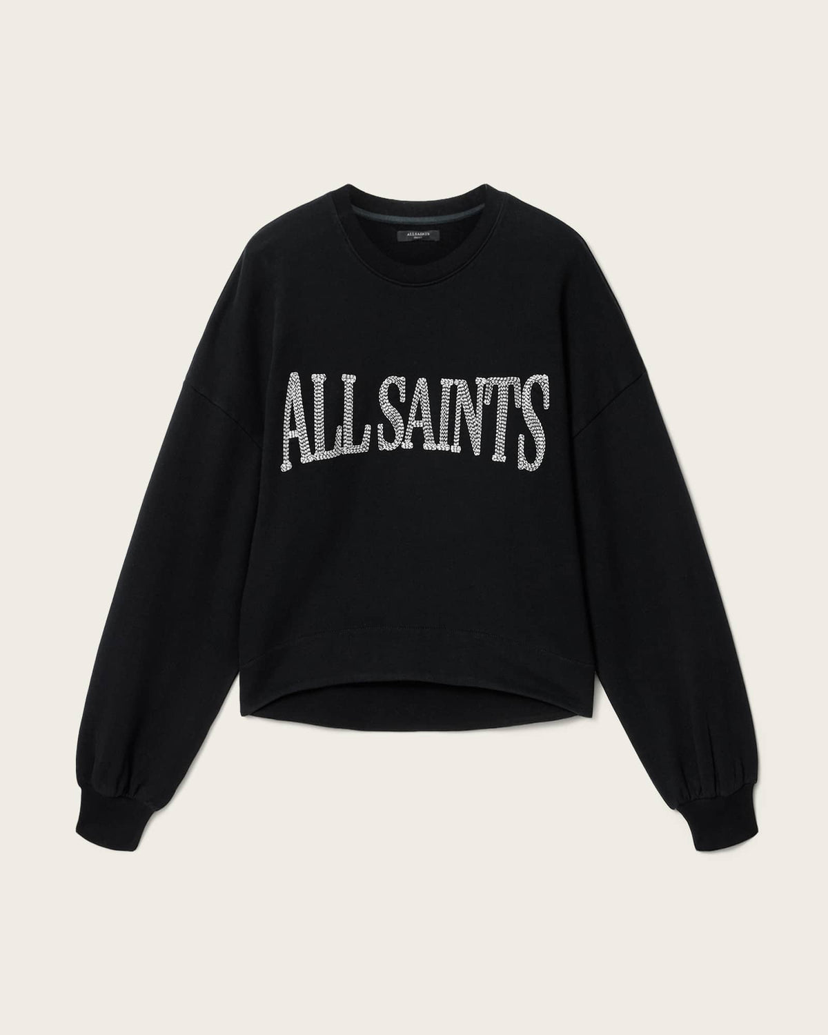 Dash Lila Oversized Embroidered Sweatshirt Washed Black
