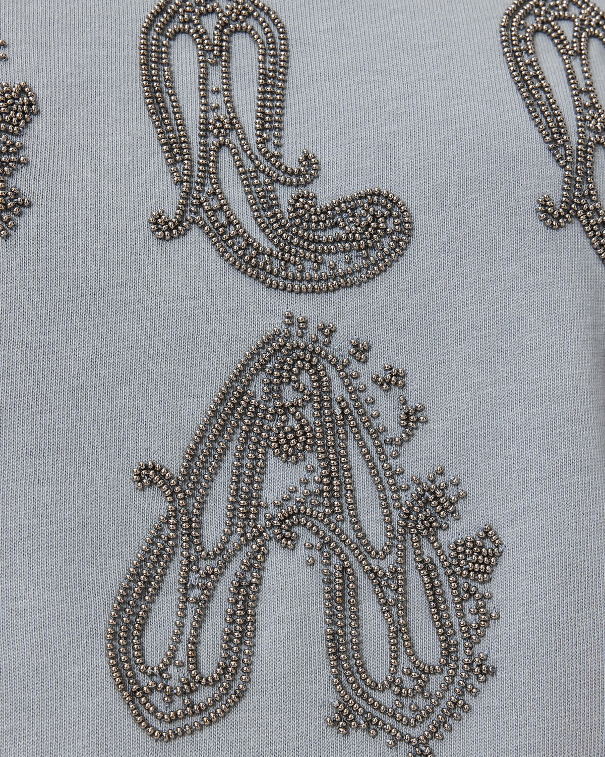 Ella Embroidered Lisa Boxy T-Shirt QUARRY BLUE