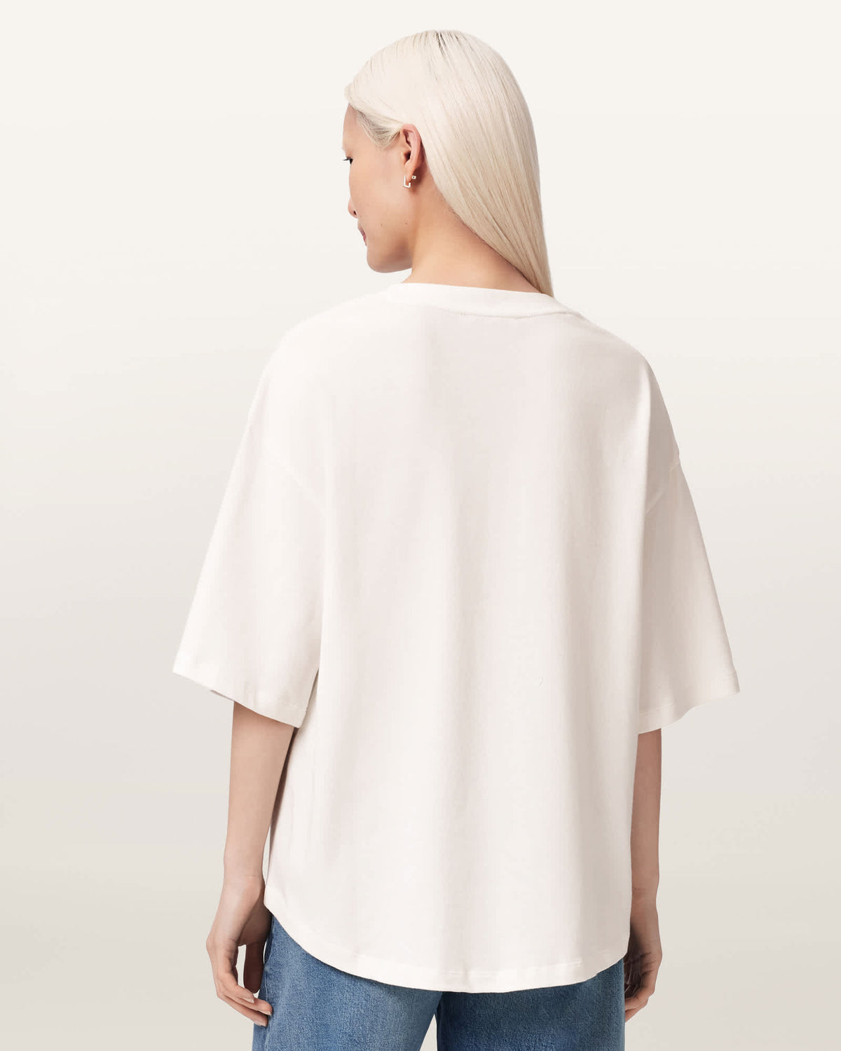 Stacks Amelie Oversized Embellished T-Shirt Optic White