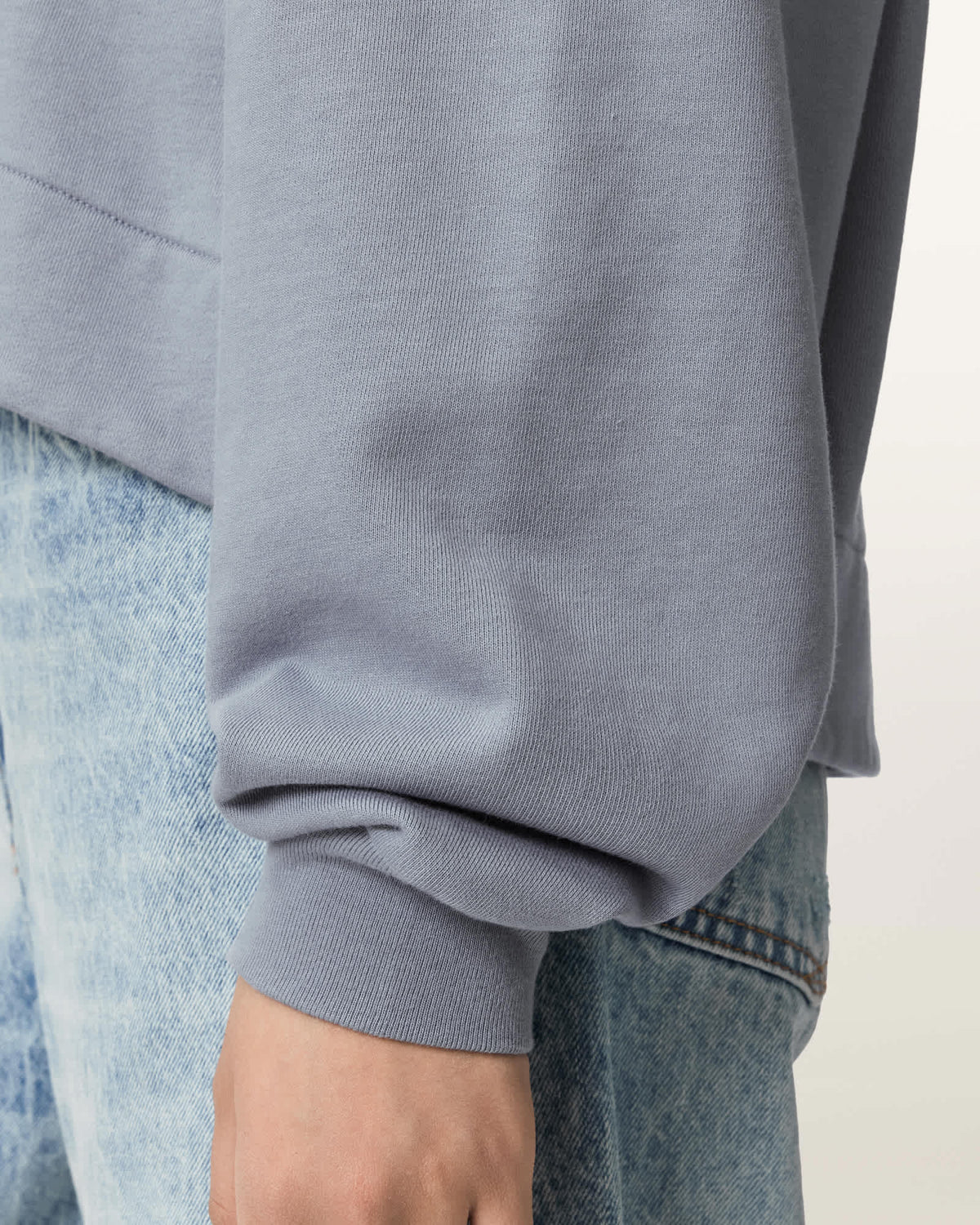 Dreamer Lila Oversized Cotton Sweatshirt QUARRY BLUE