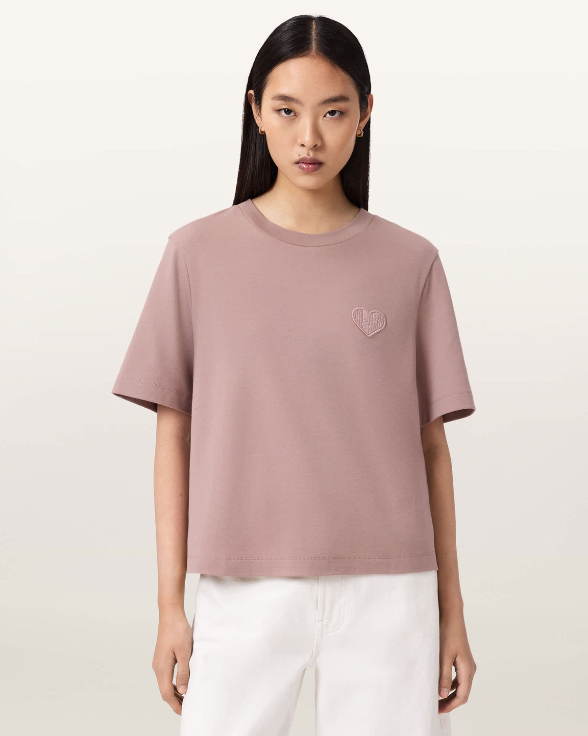 Lover Lisa Embroidered T-Shirt DUSTY LILAC
