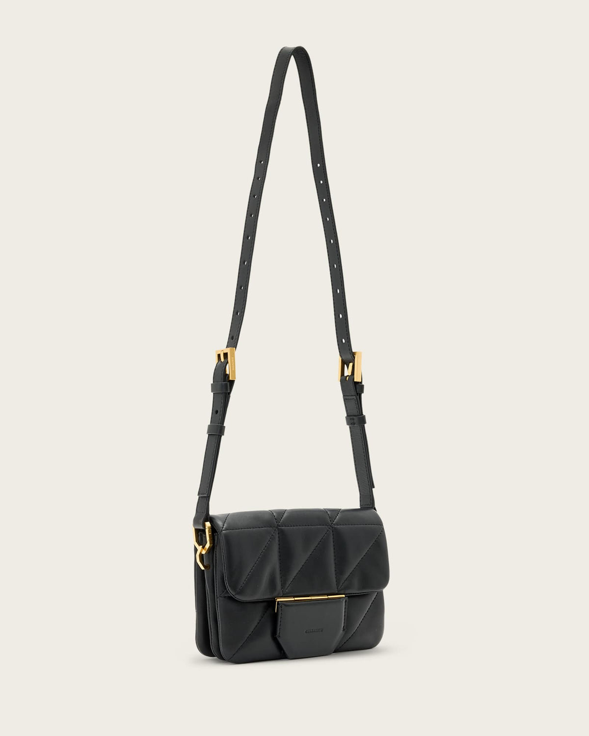 Jupiter Small Quilt Crossbody Bag Black