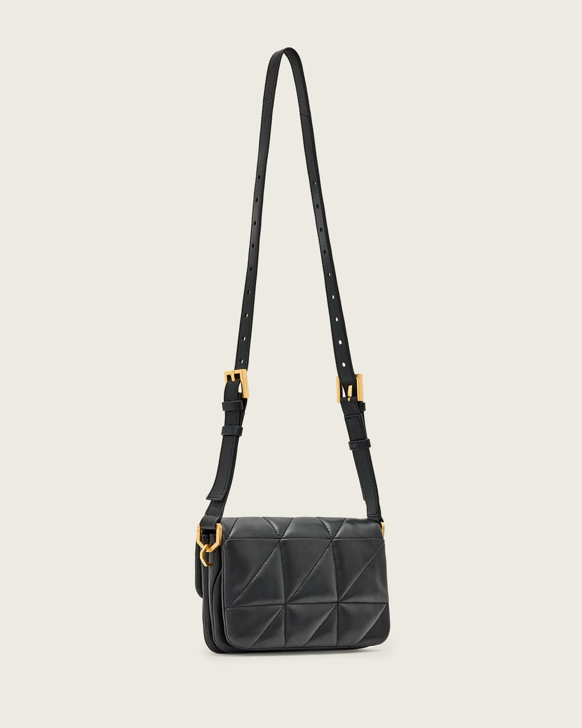 Jupiter Small Quilt Crossbody Bag Black