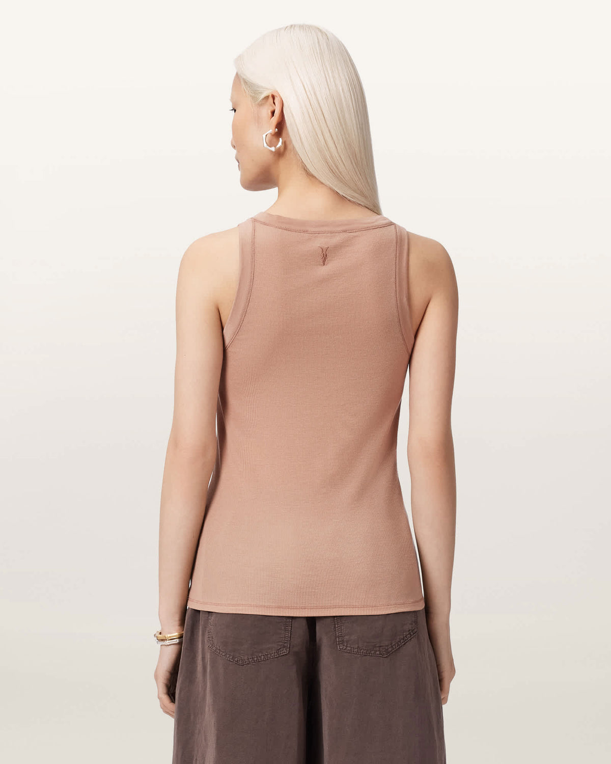 Rina Crew Neck Sleeveless Tank Top TUSCAN PINK
