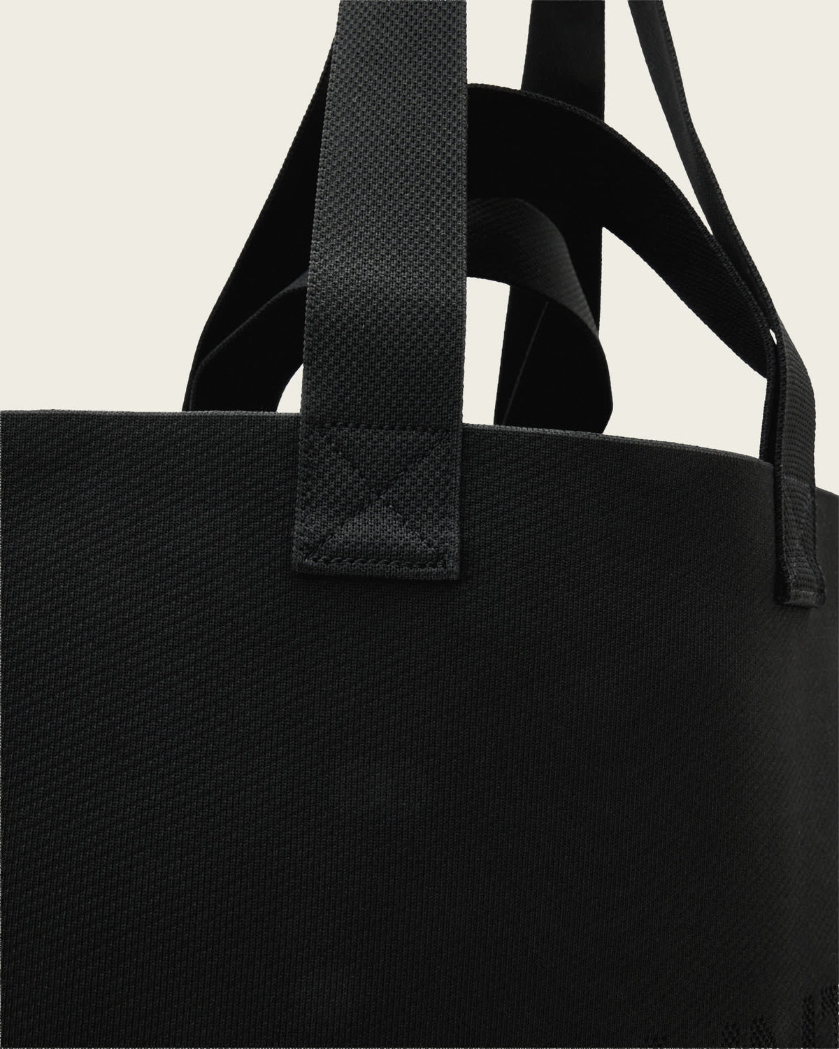 Lutece Reversible Knitted Tote Bag Black
