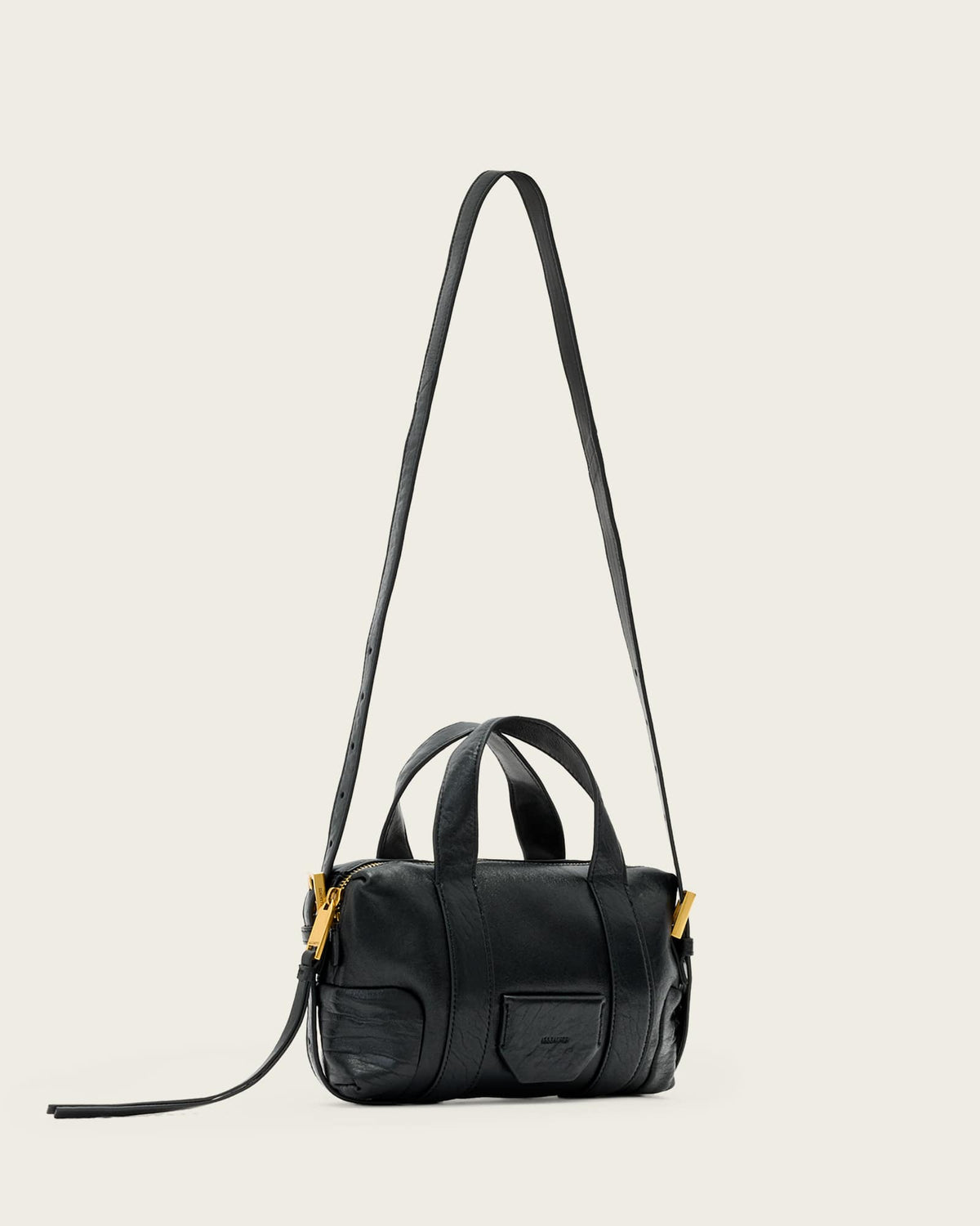 Ares Grain Compact Crossbody Bag Black