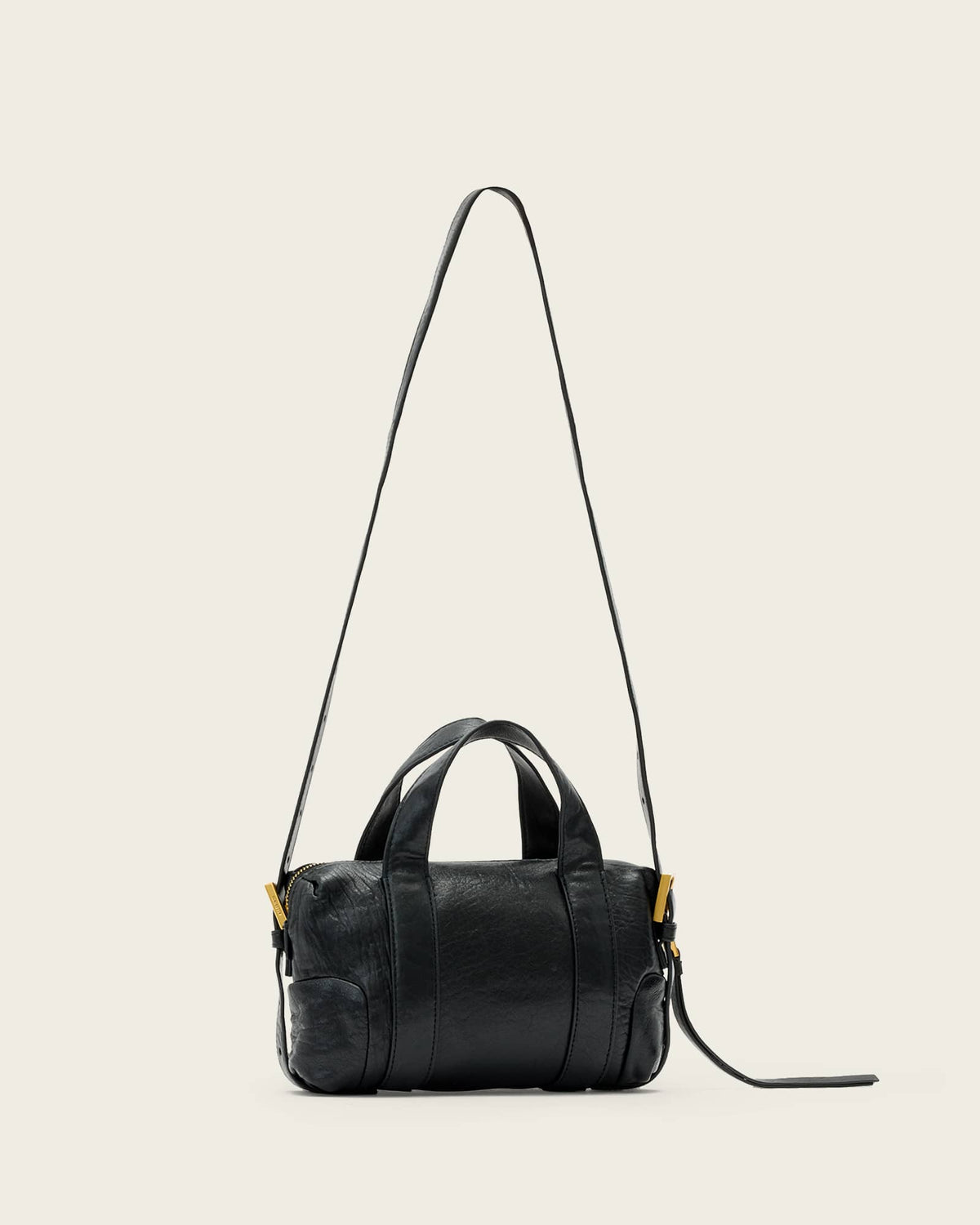 Ares Grain Compact Crossbody Bag Black