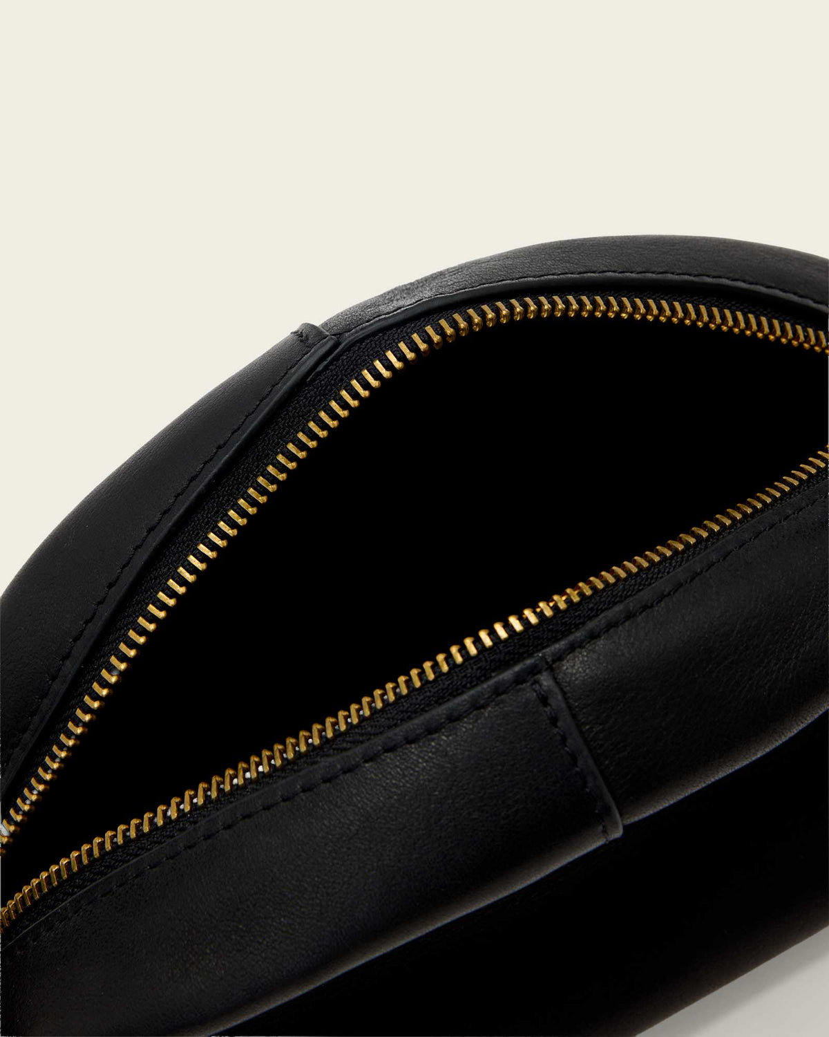 Rosalie Arc Leather Crossbody Bag Black