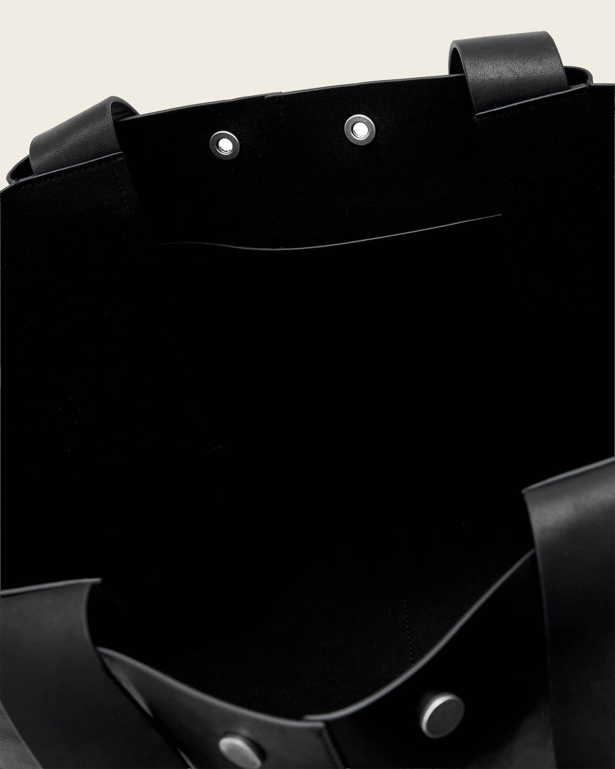 Rosalie Large Leather Tote Bag Black
