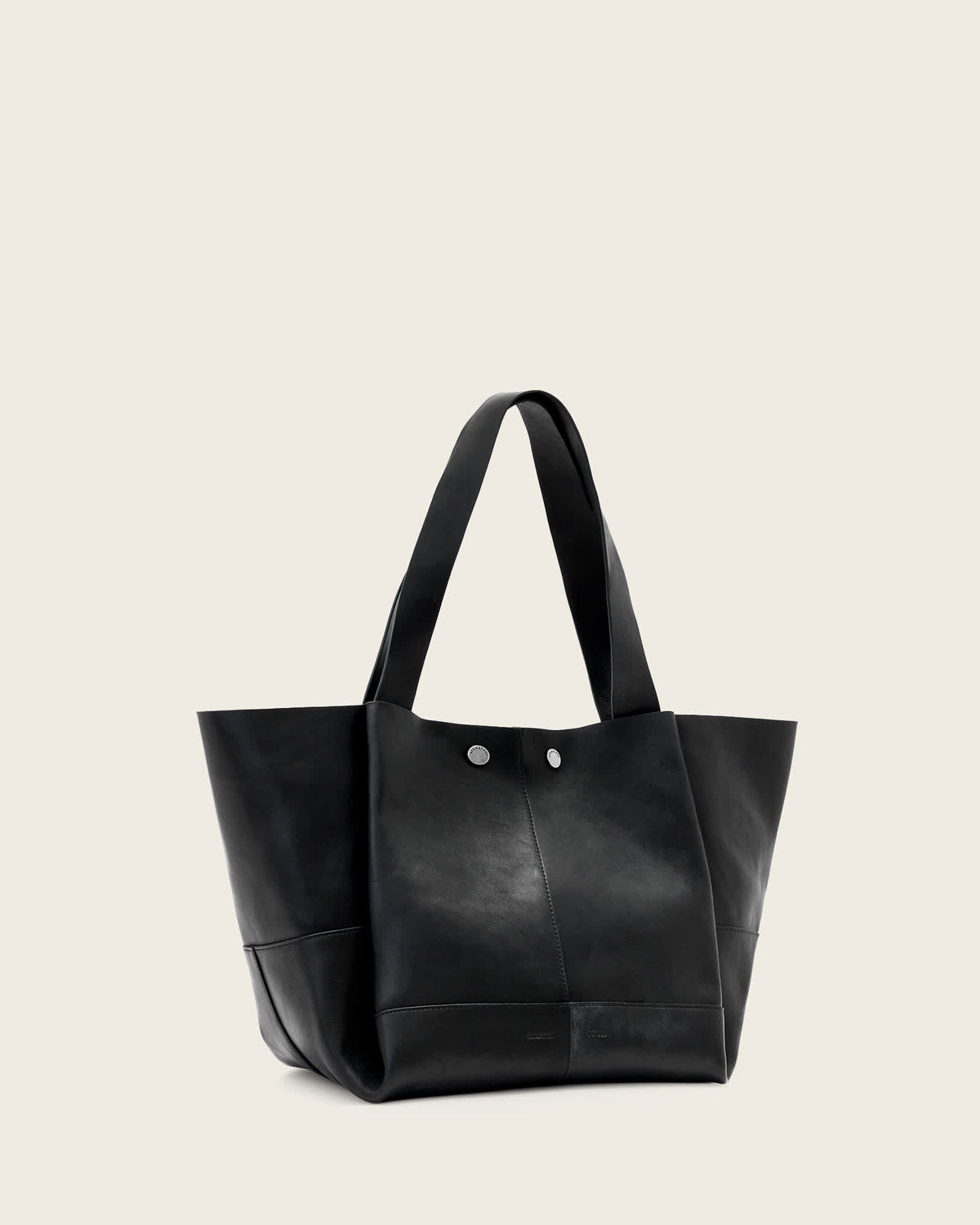 Rosalie Large Leather Tote Bag Black
