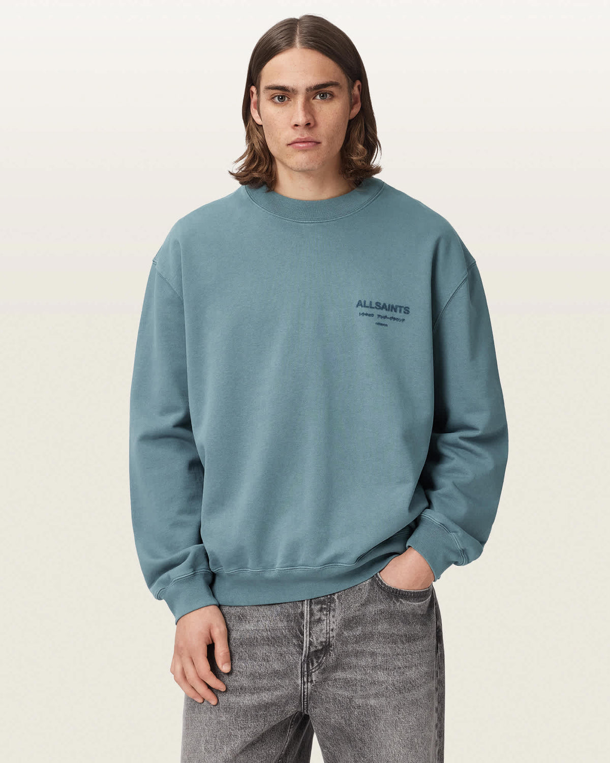 Xander Crew Neck Sweatshirt LUNAR BLUE