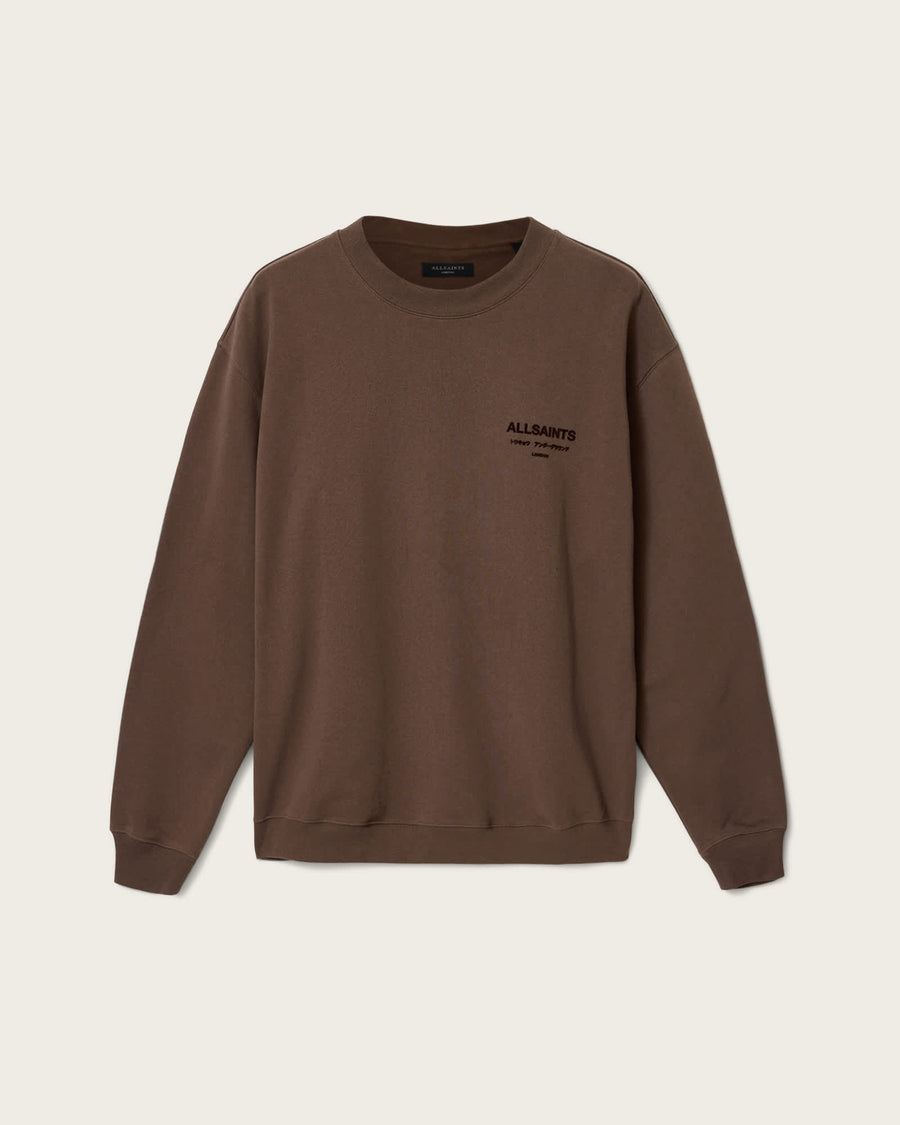 Xander Crew Neck Sweatshirt Bitter Brown