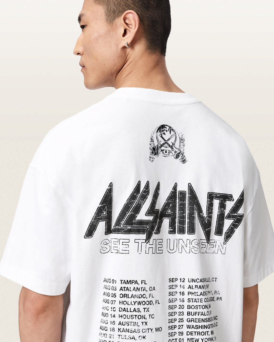 Chromium Short Sleeve Graphic T-Shirt ASHEN WHITE