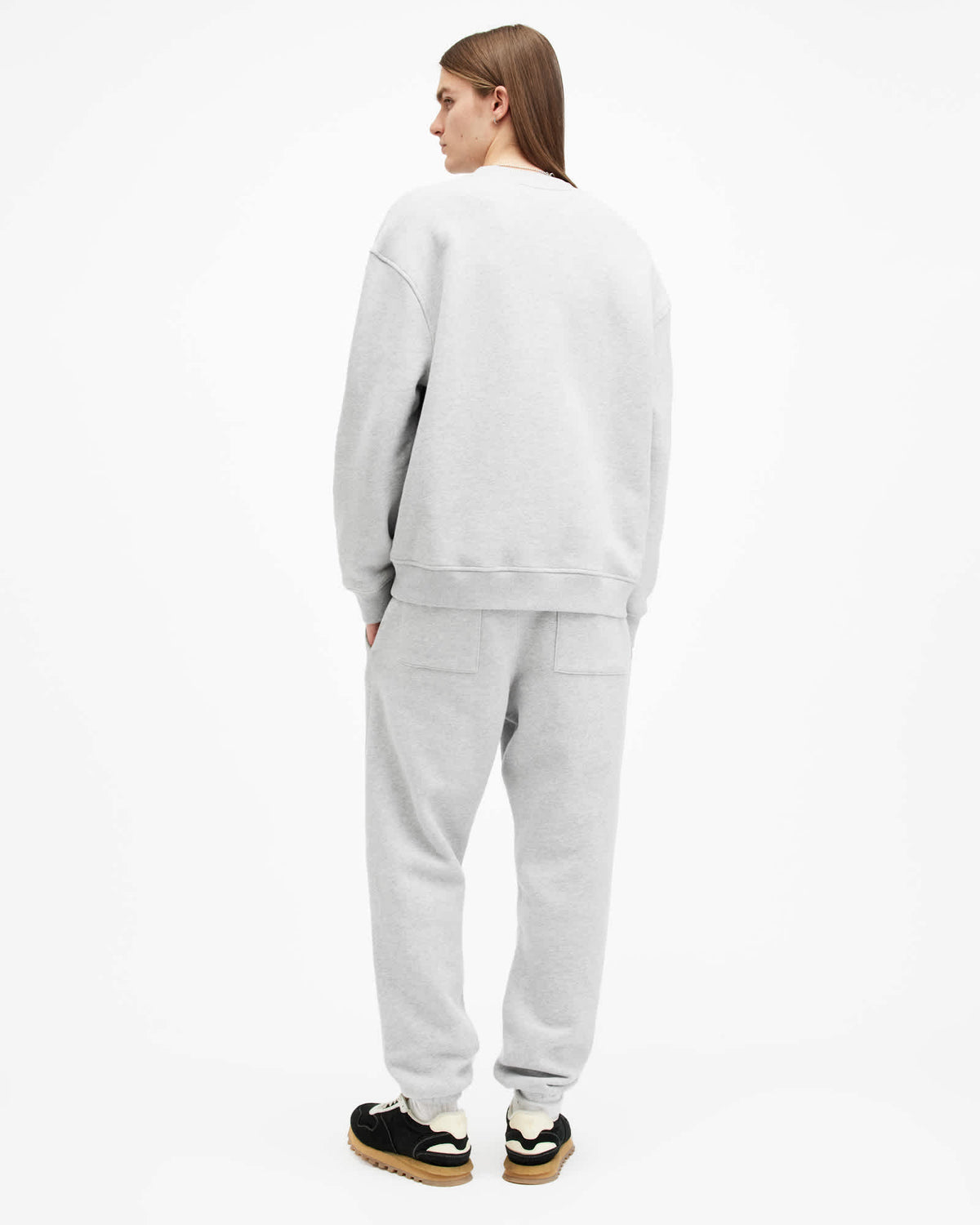 Haven Relaxed Fit Embroidery Joggers Grey Marl
