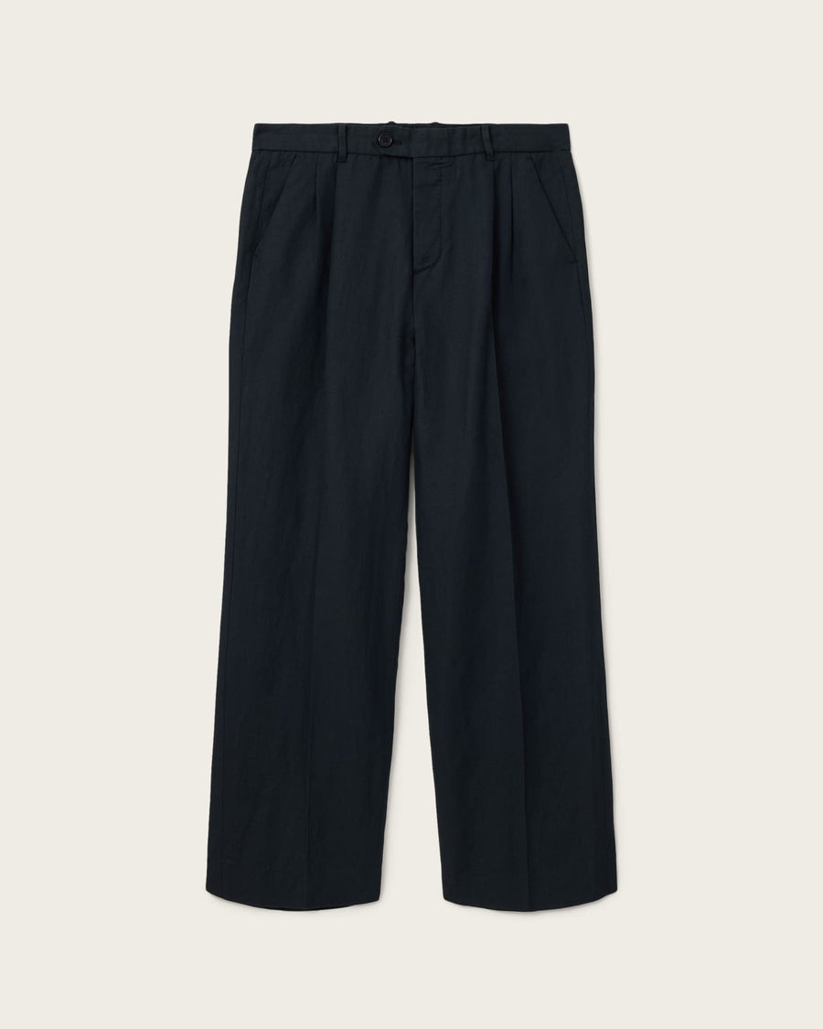 Roland Straight Leg Trousers Faded Black
