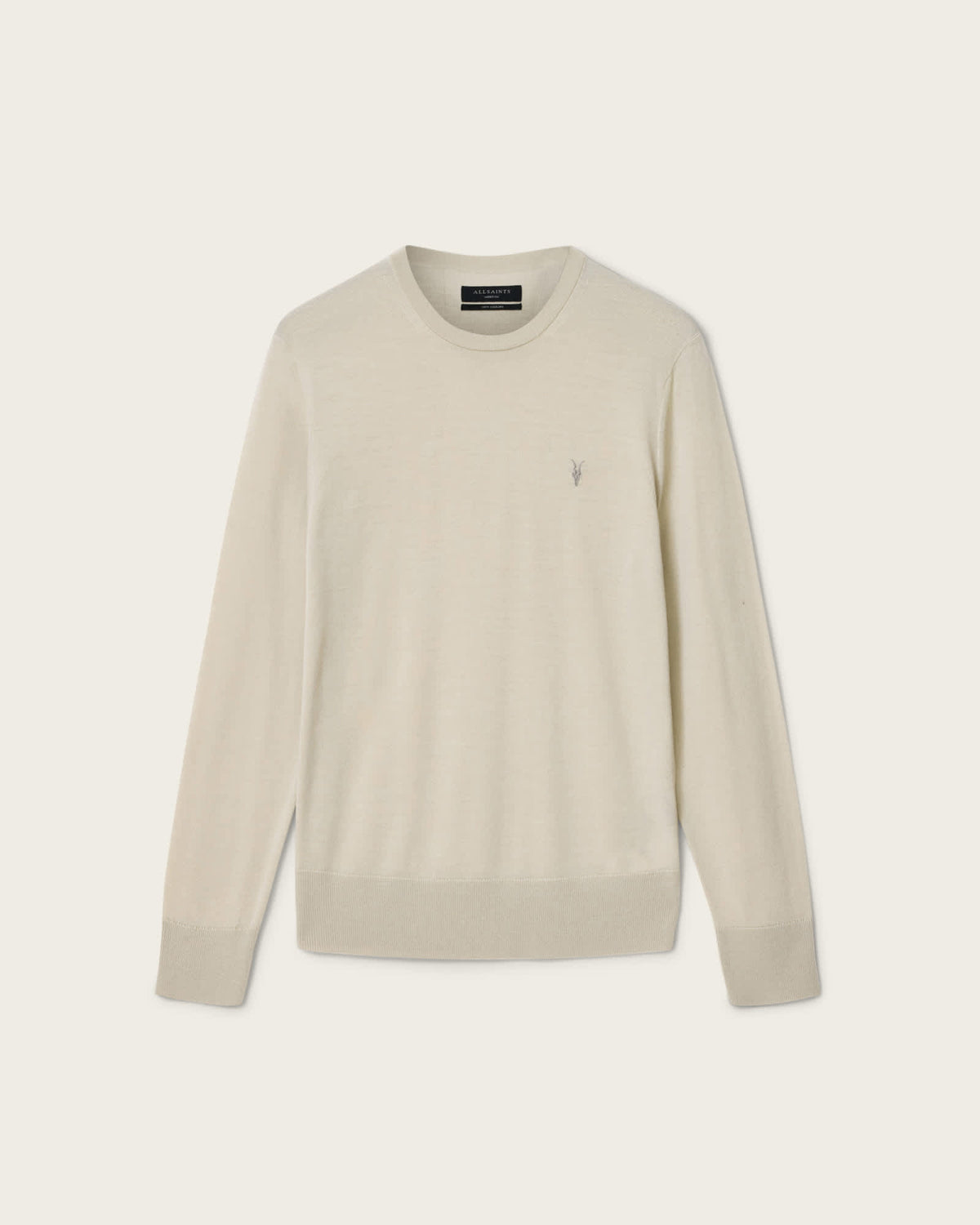 Mode Merino Wool Ramskull Jumper POWDERED GREEN