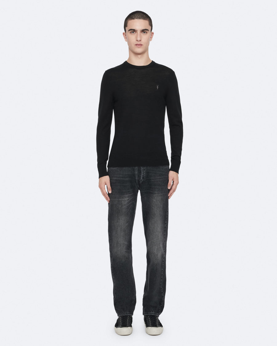 Mode Merino Wool Ramskull Jumper Black