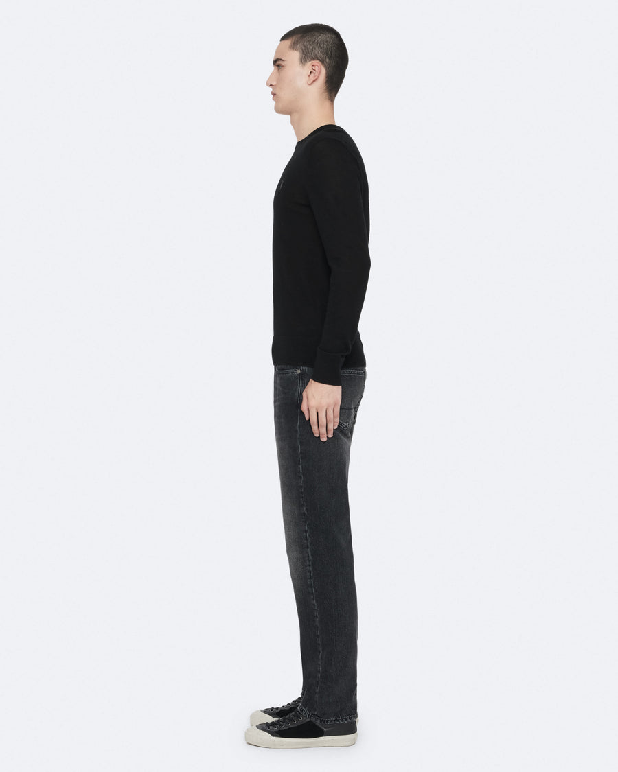 Mode Merino Wool Ramskull Jumper Black