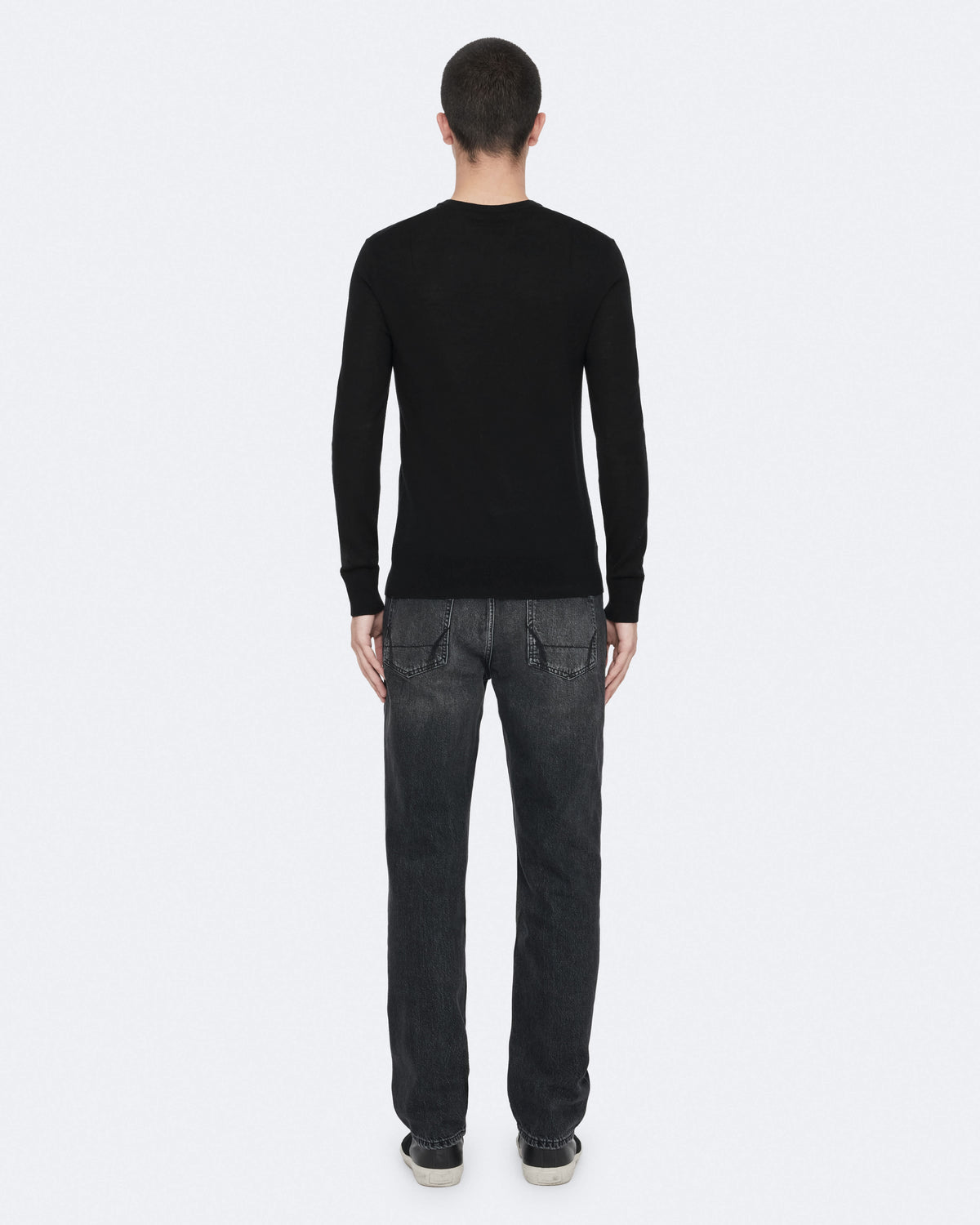 Mode Merino Wool Ramskull Jumper Black