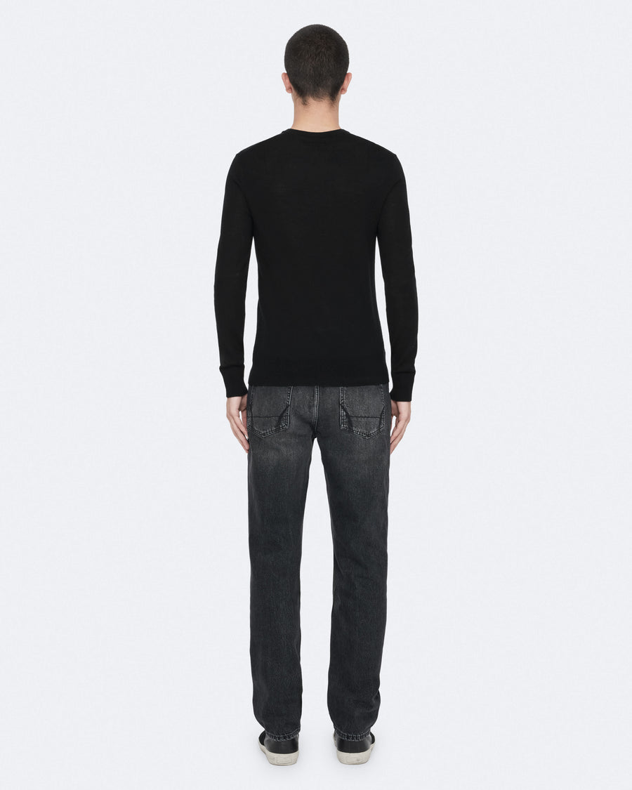 Mode Merino Wool Ramskull Jumper Black