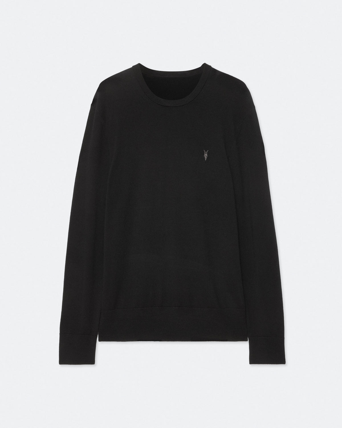 Mode Merino Wool Ramskull Jumper Black