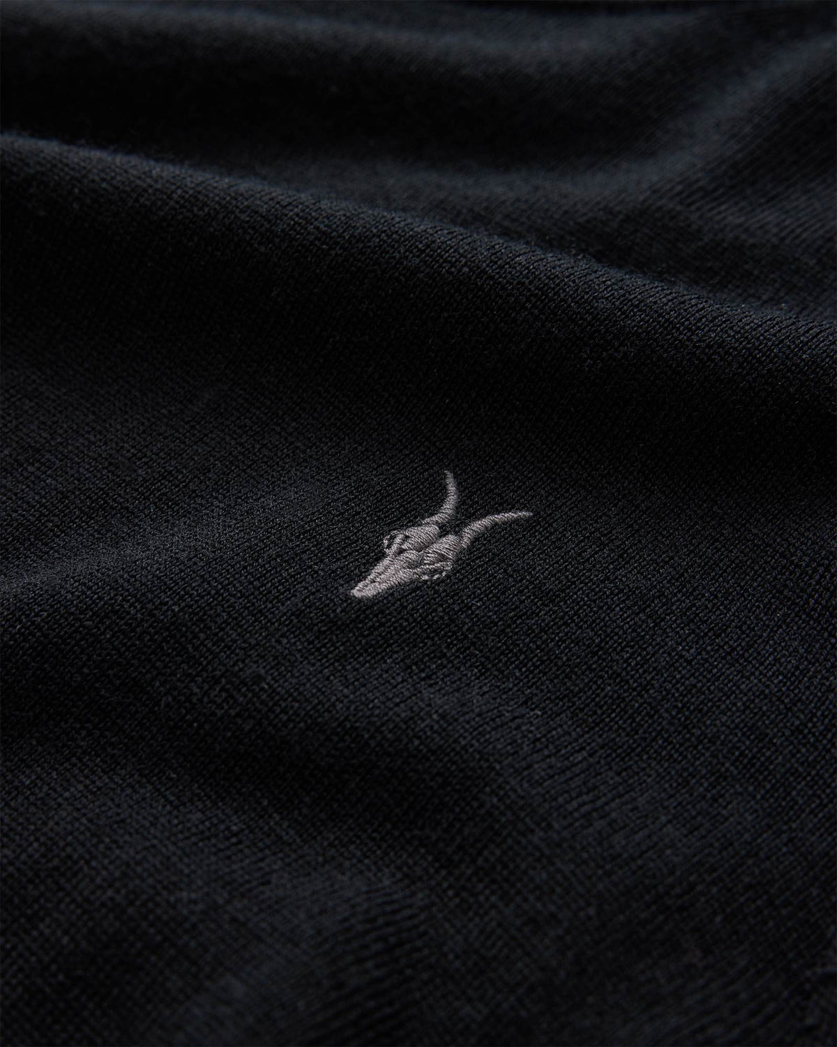Mode Merino Wool Ramskull Jumper Black