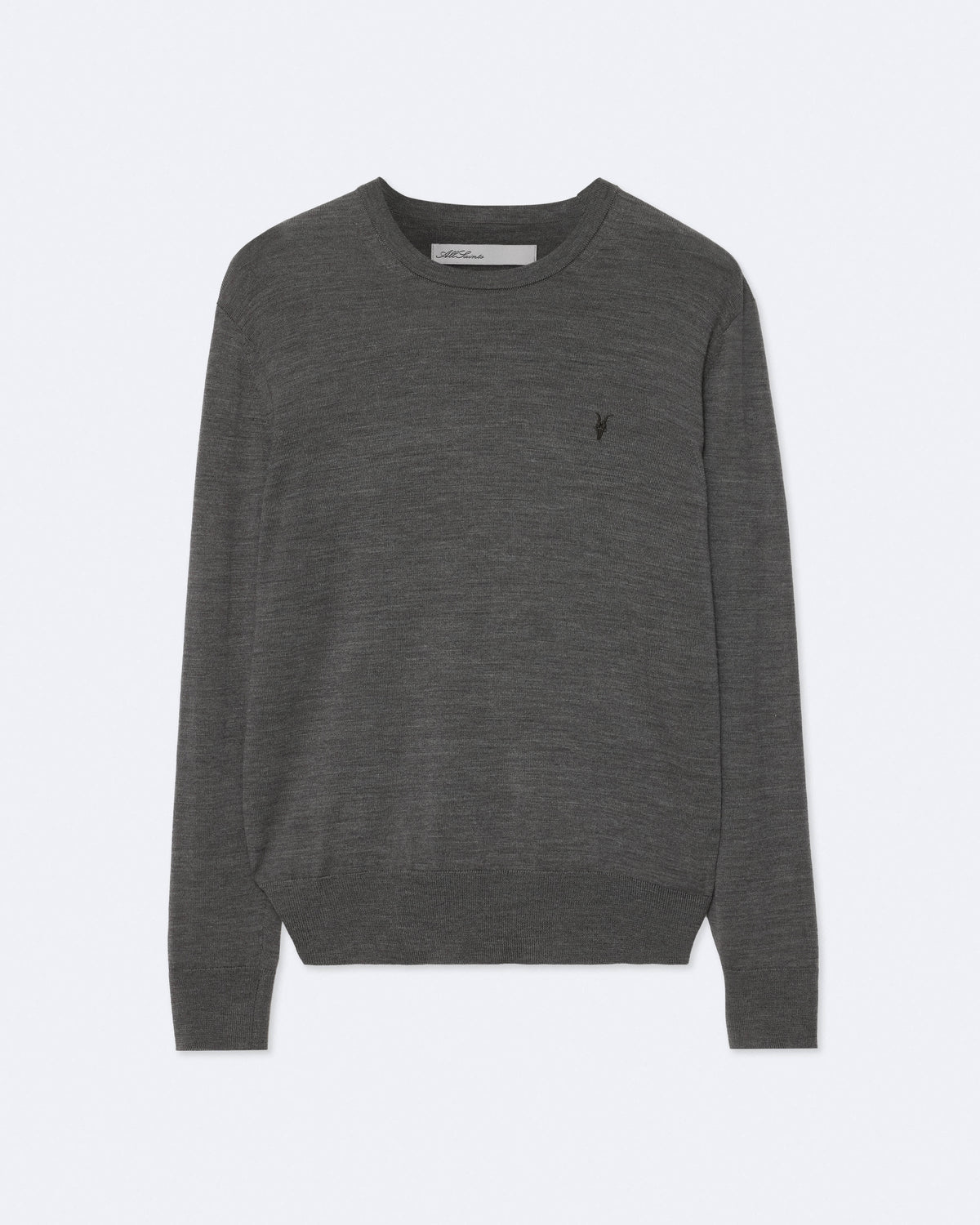 Mode Merino Wool Ramskull Jumper MONUMENT GREY