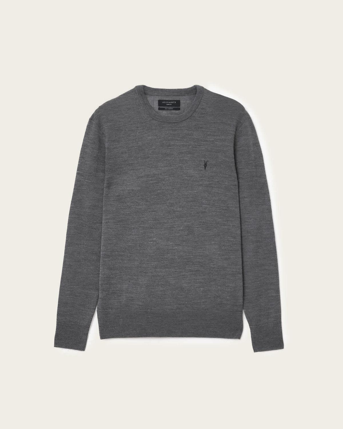 Mode Merino Wool Ramskull Jumper MONUMENT GREY