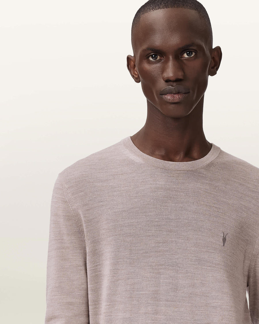 Mode Merino Wool Ramskull Jumper STONE TAUPE