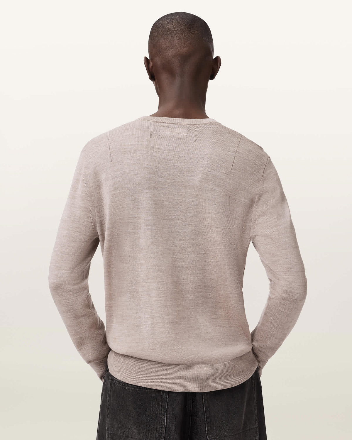 Mode Merino Wool Ramskull Jumper STONE TAUPE