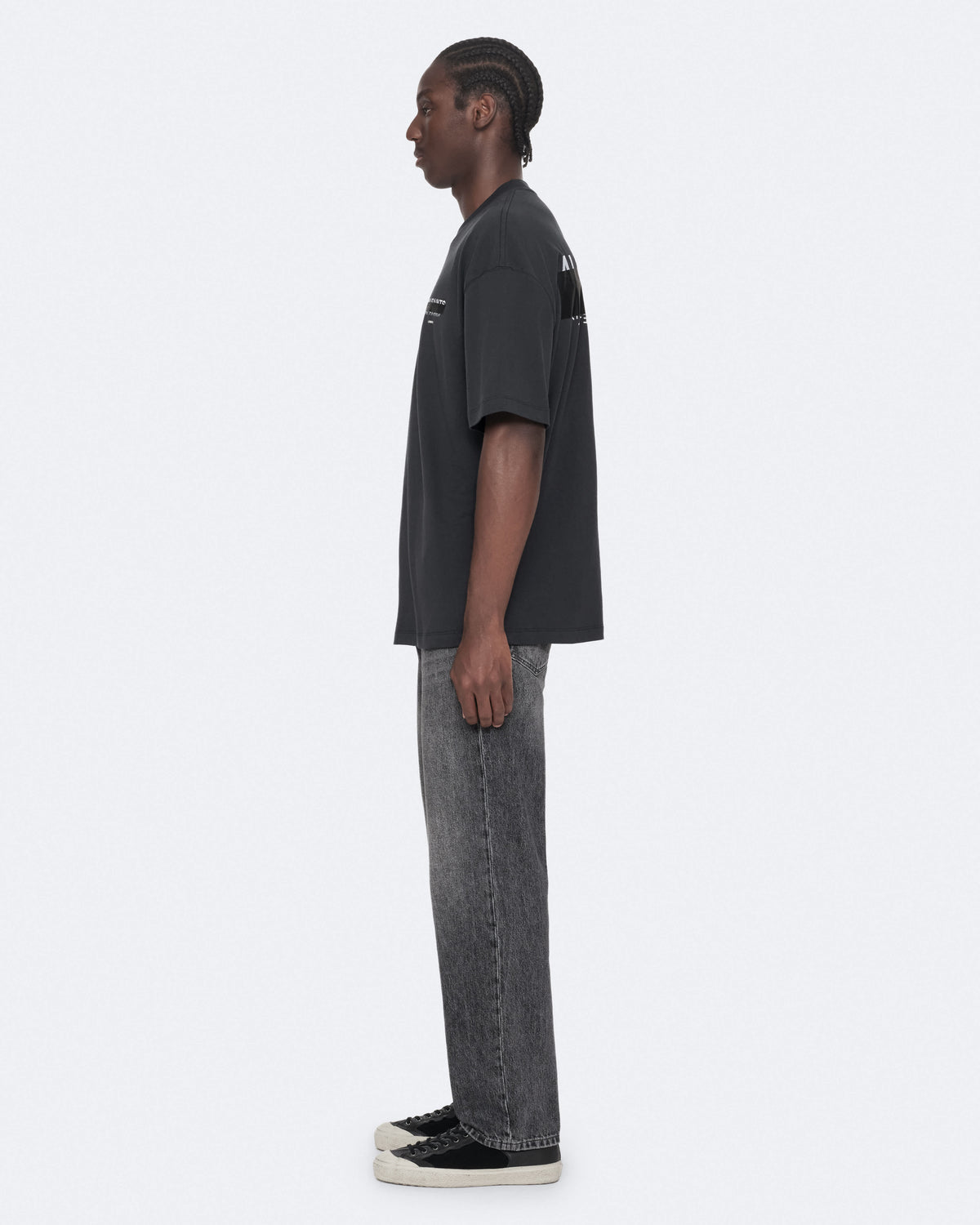 Redact Oversized Cotton T-Shirt Washed Black