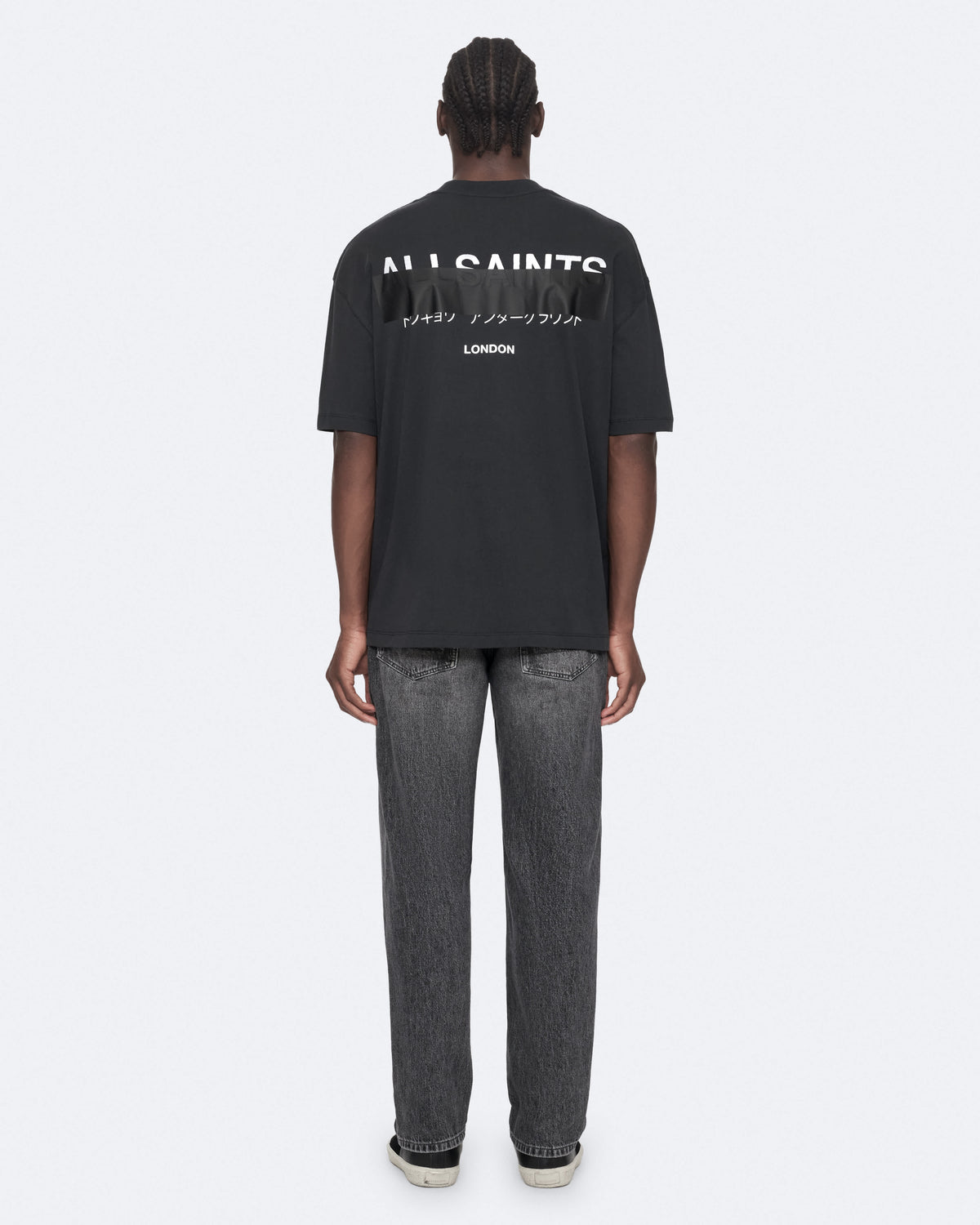 Redact Oversized Cotton T-Shirt Washed Black