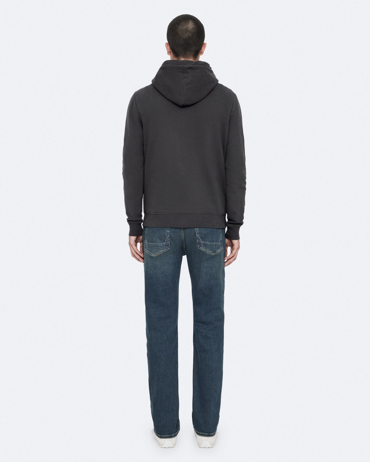 Raven Slim-Fit Ramskull Hoodie CARTER GREY