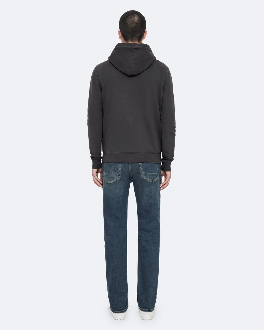 Raven Slim-Fit Ramskull Hoodie CARTER GREY