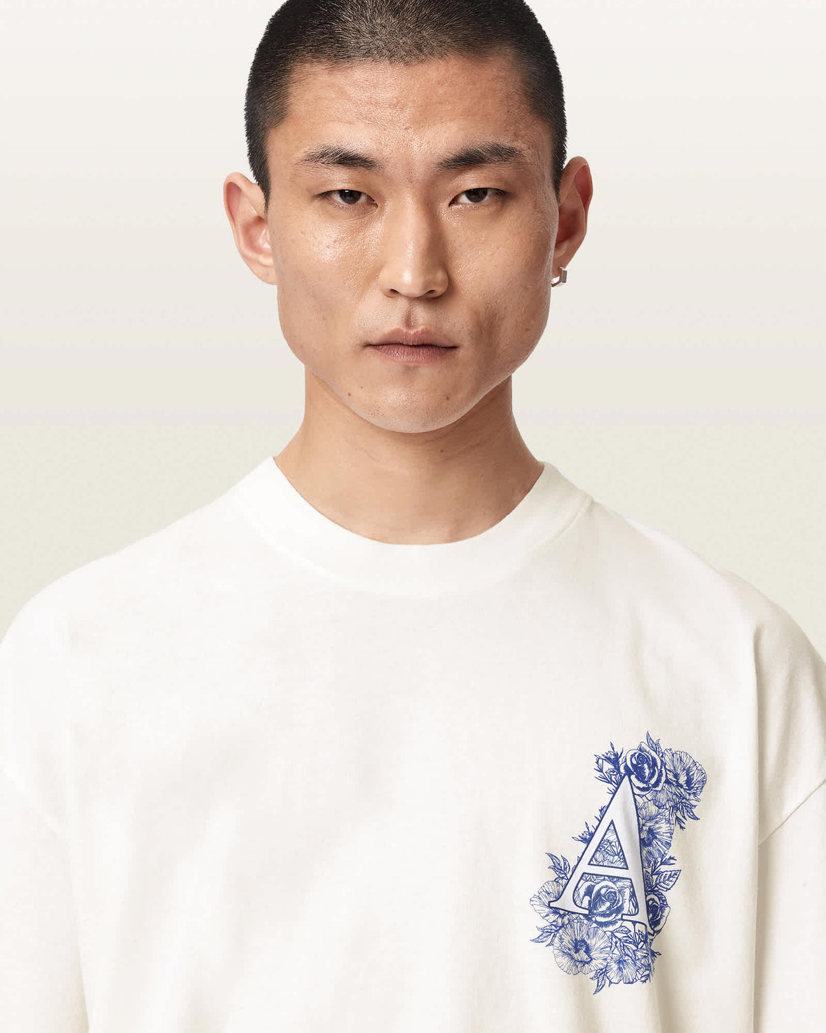 T SHIRT M006PF ASHEN WHITE