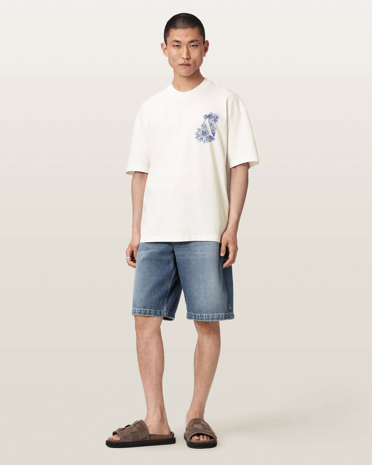 T SHIRT M006PF ASHEN WHITE