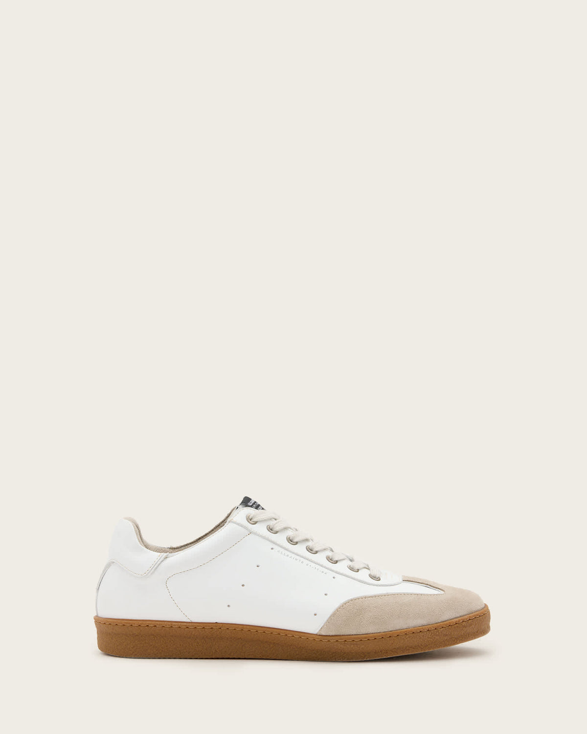 Leo Low Top Leather Trainers WHITE/GUM