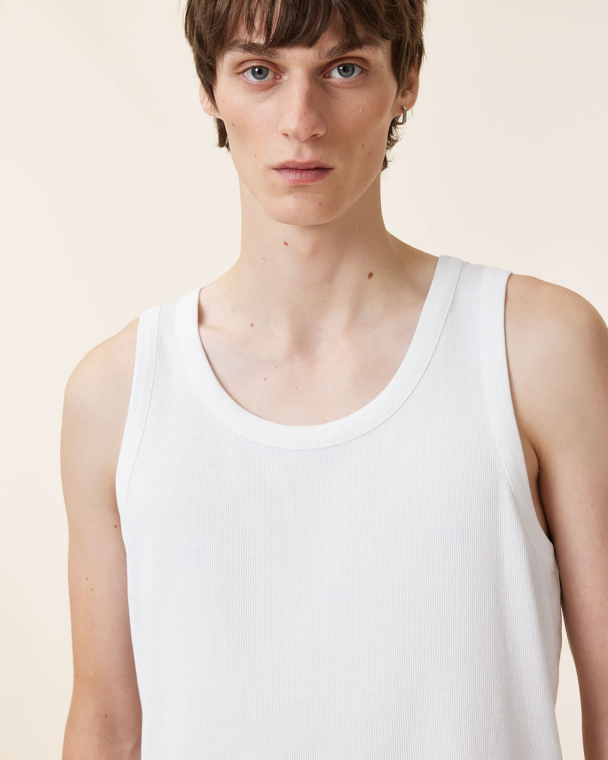 Edwards Textured Vest Optic White