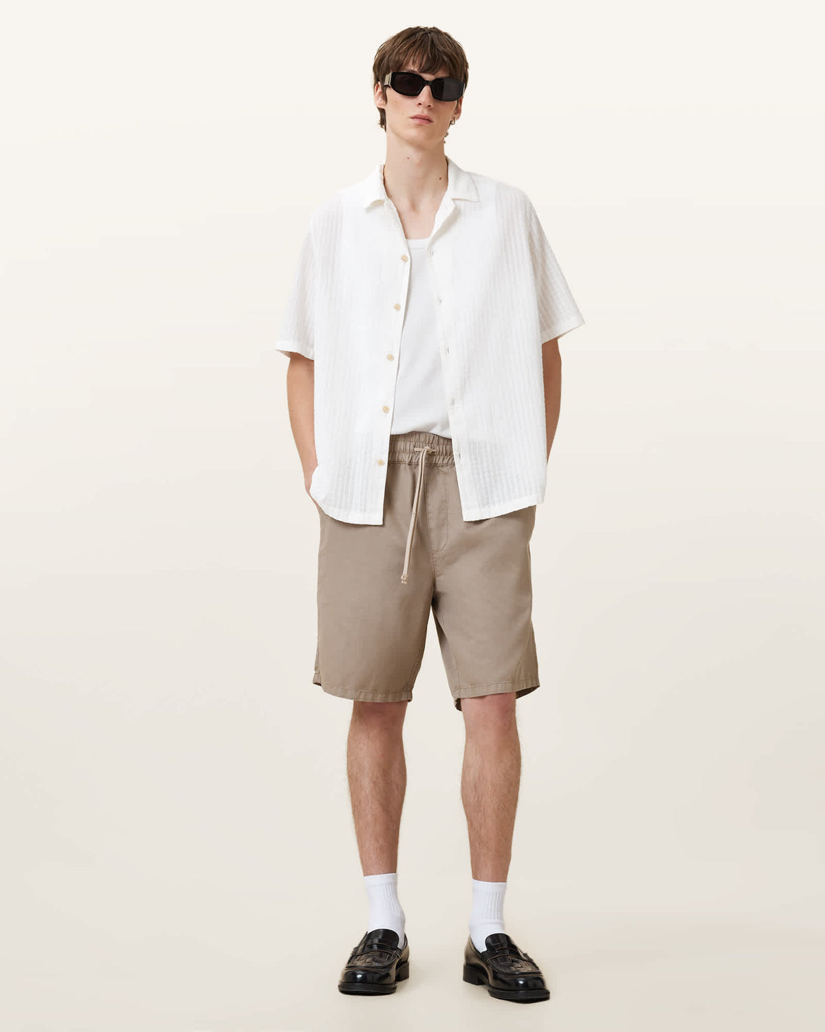 Edwards Textured Vest Optic White