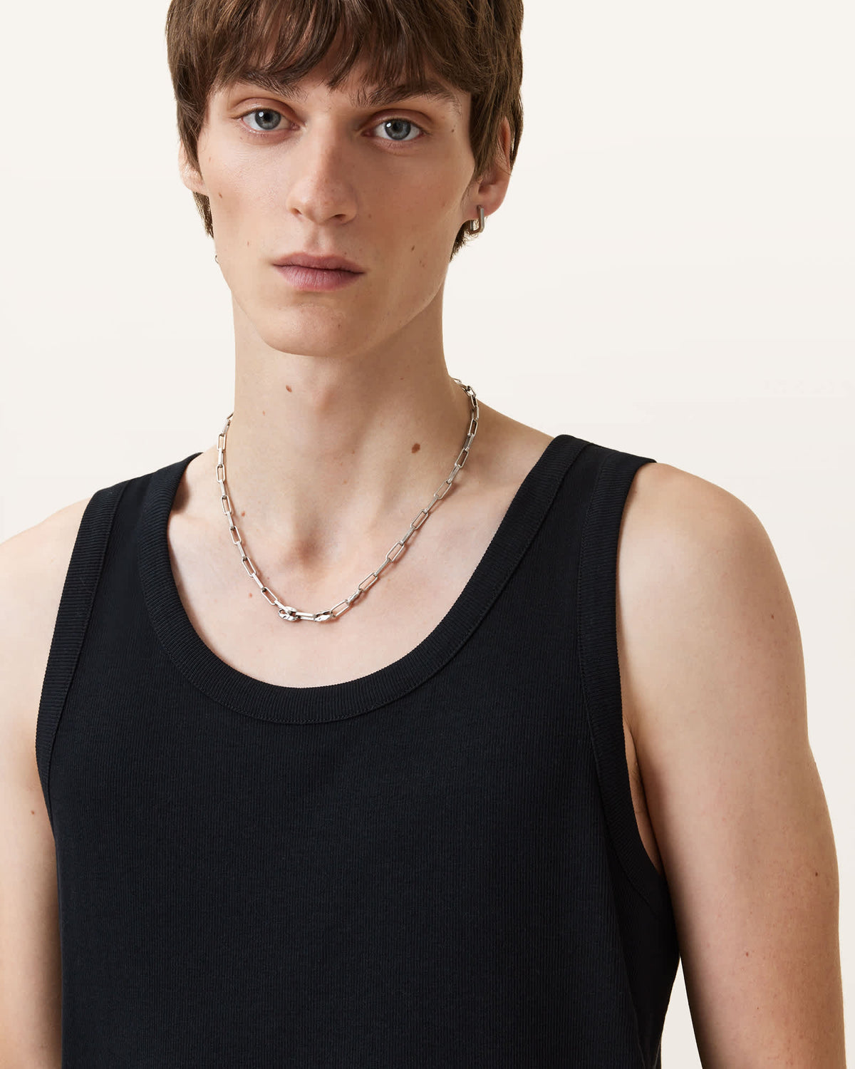 Edwards Textured Vest Jet Black