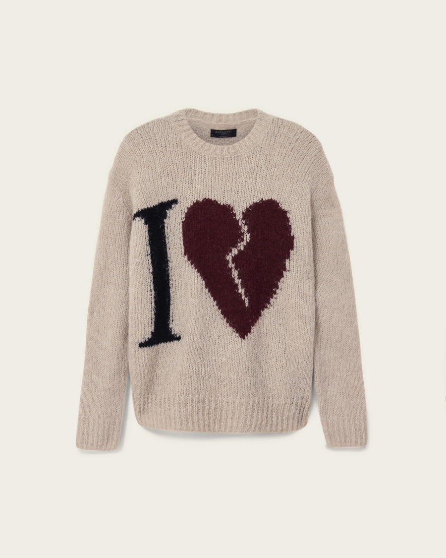 Lover Knitted Oversized Jumper PEBBLE BROWN