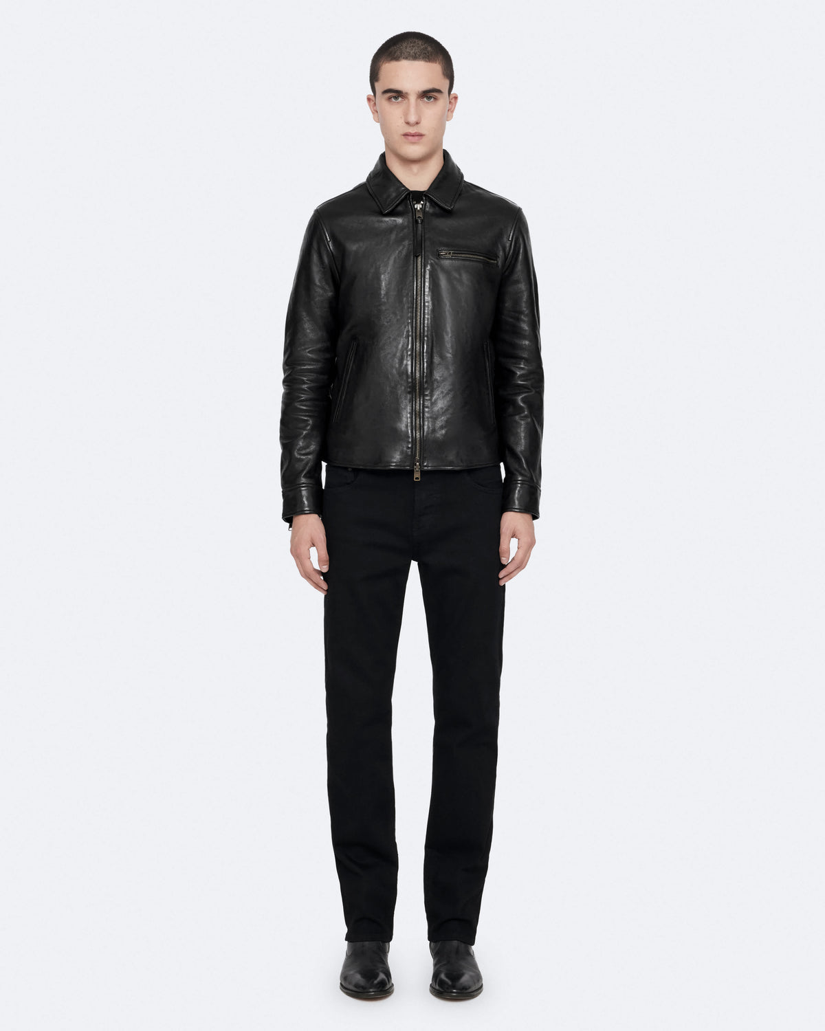 Miller Leather Jacket Black