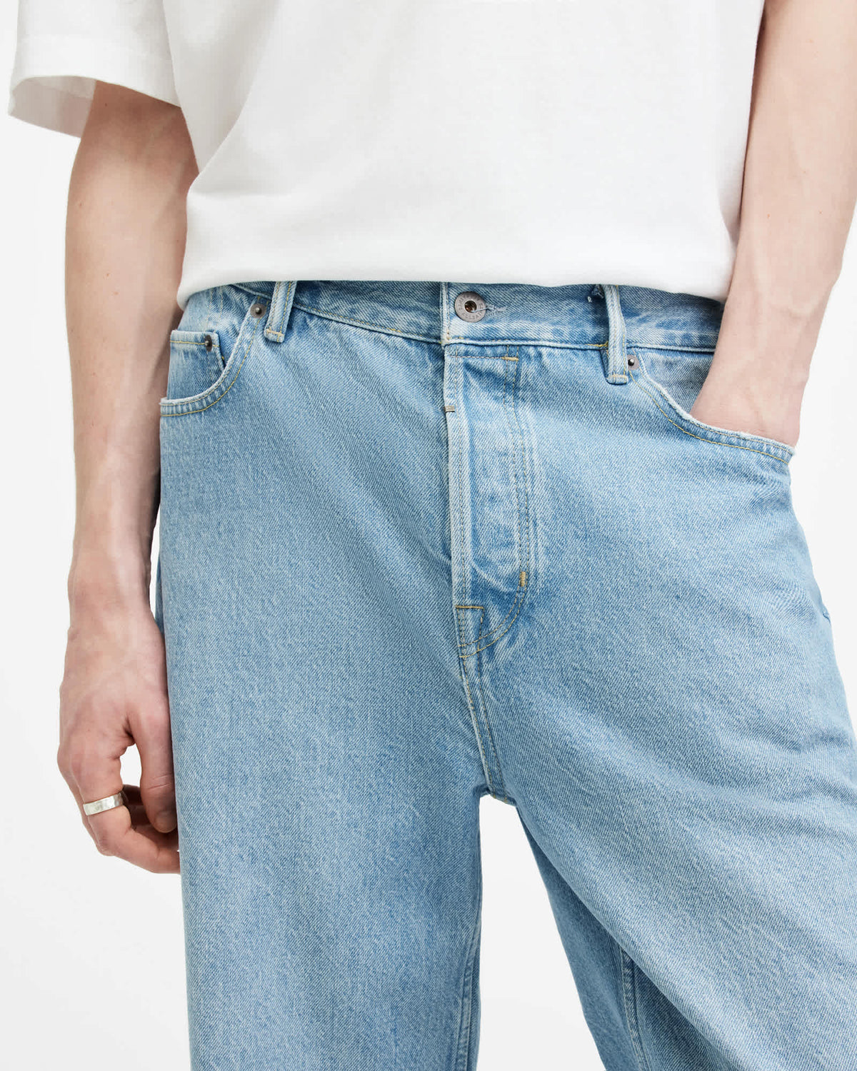 Lenny Loose Fit Wide Leg Denim Jeans Indigo Blue