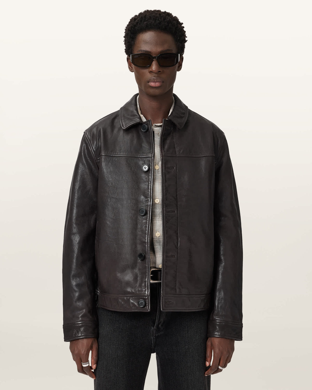 Nates Leather Jacket TRAIL BROWN