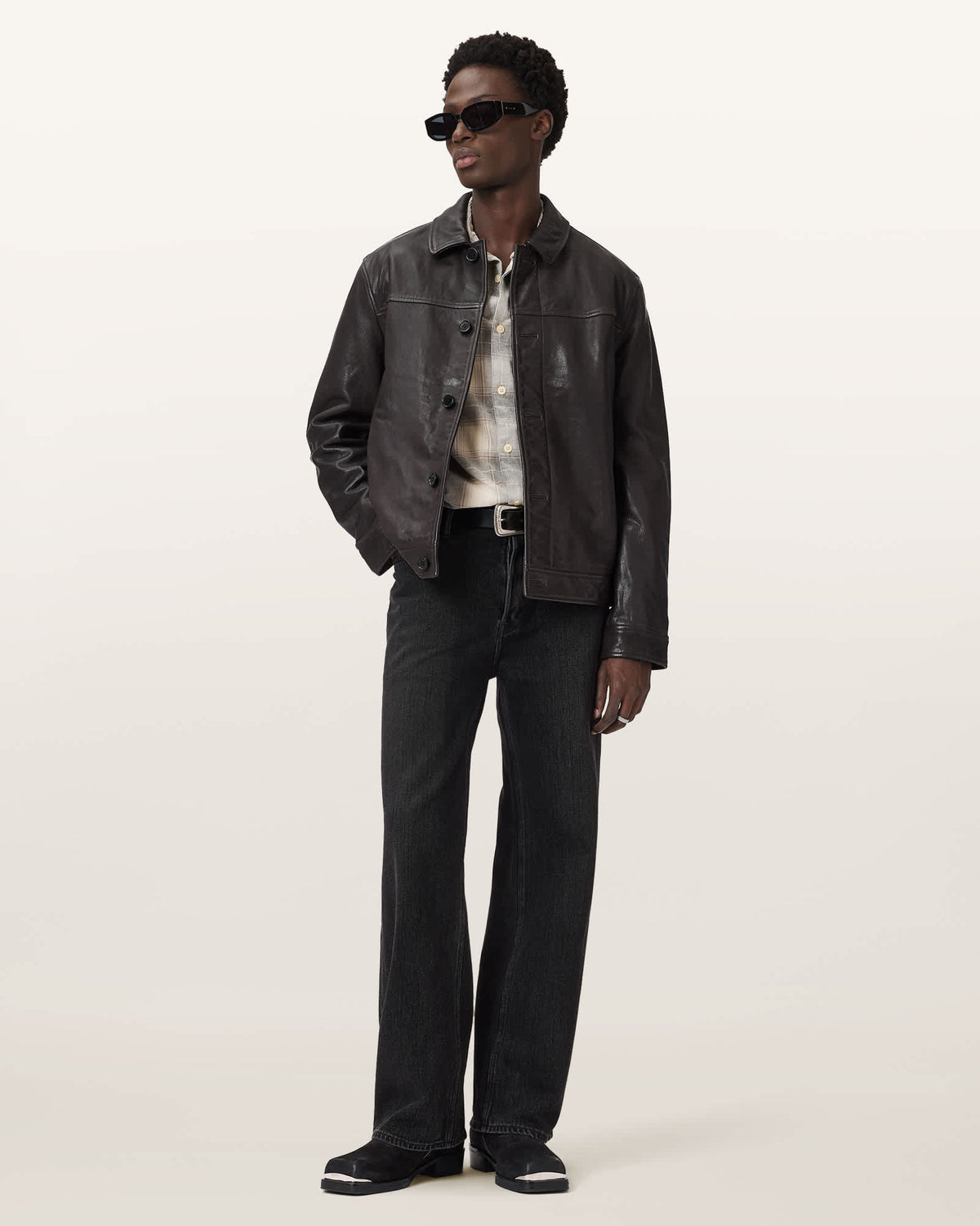 Nates Leather Jacket TRAIL BROWN