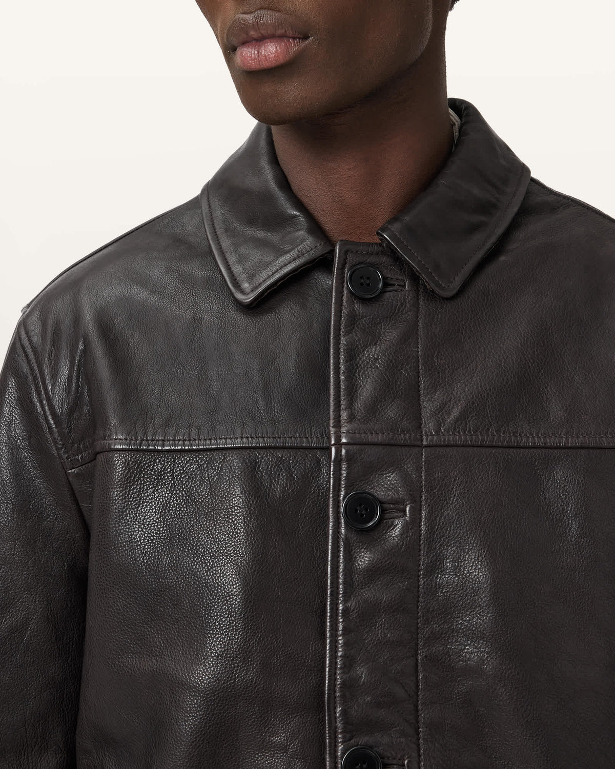 Nates Leather Jacket TRAIL BROWN