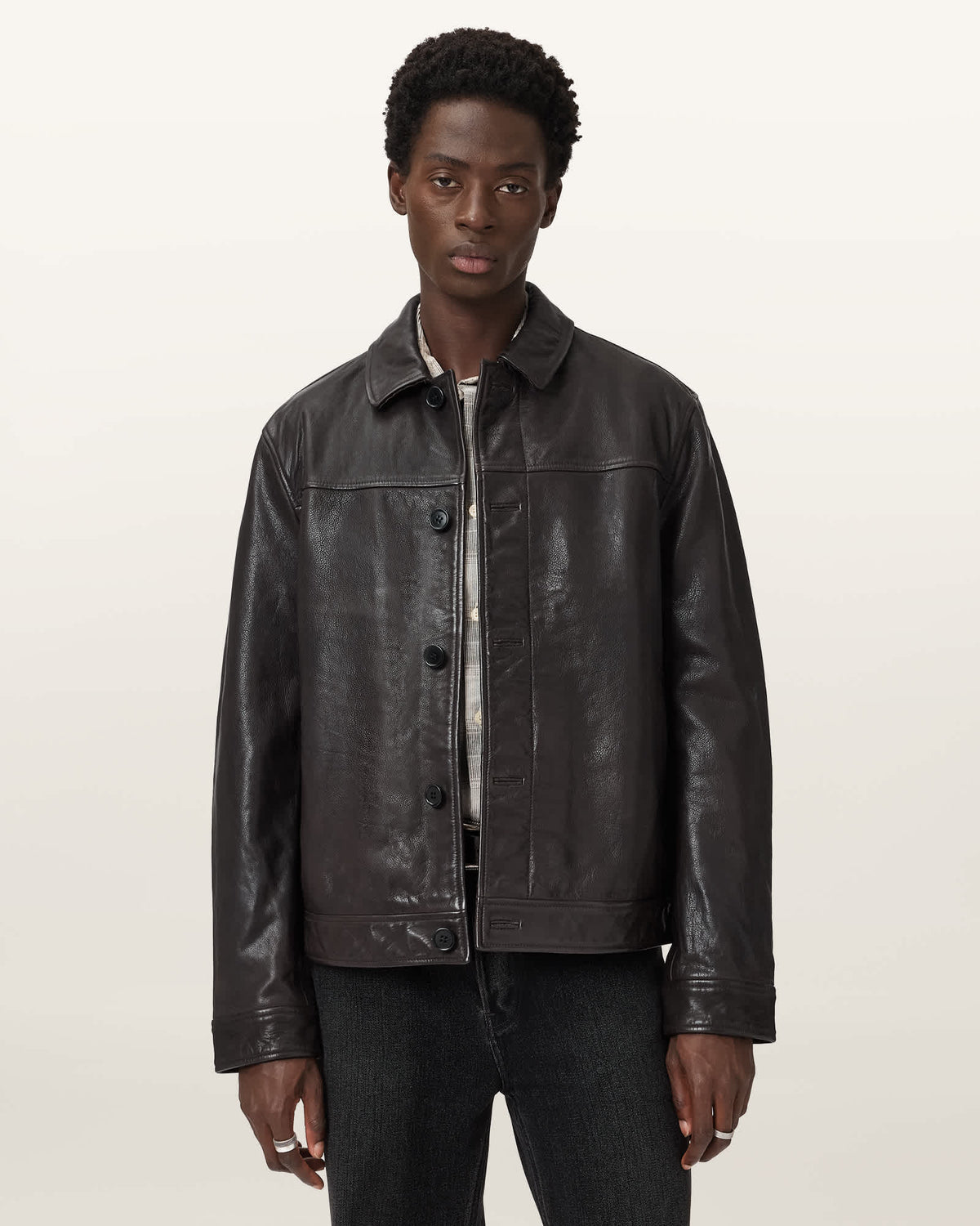 Nates Leather Jacket TRAIL BROWN