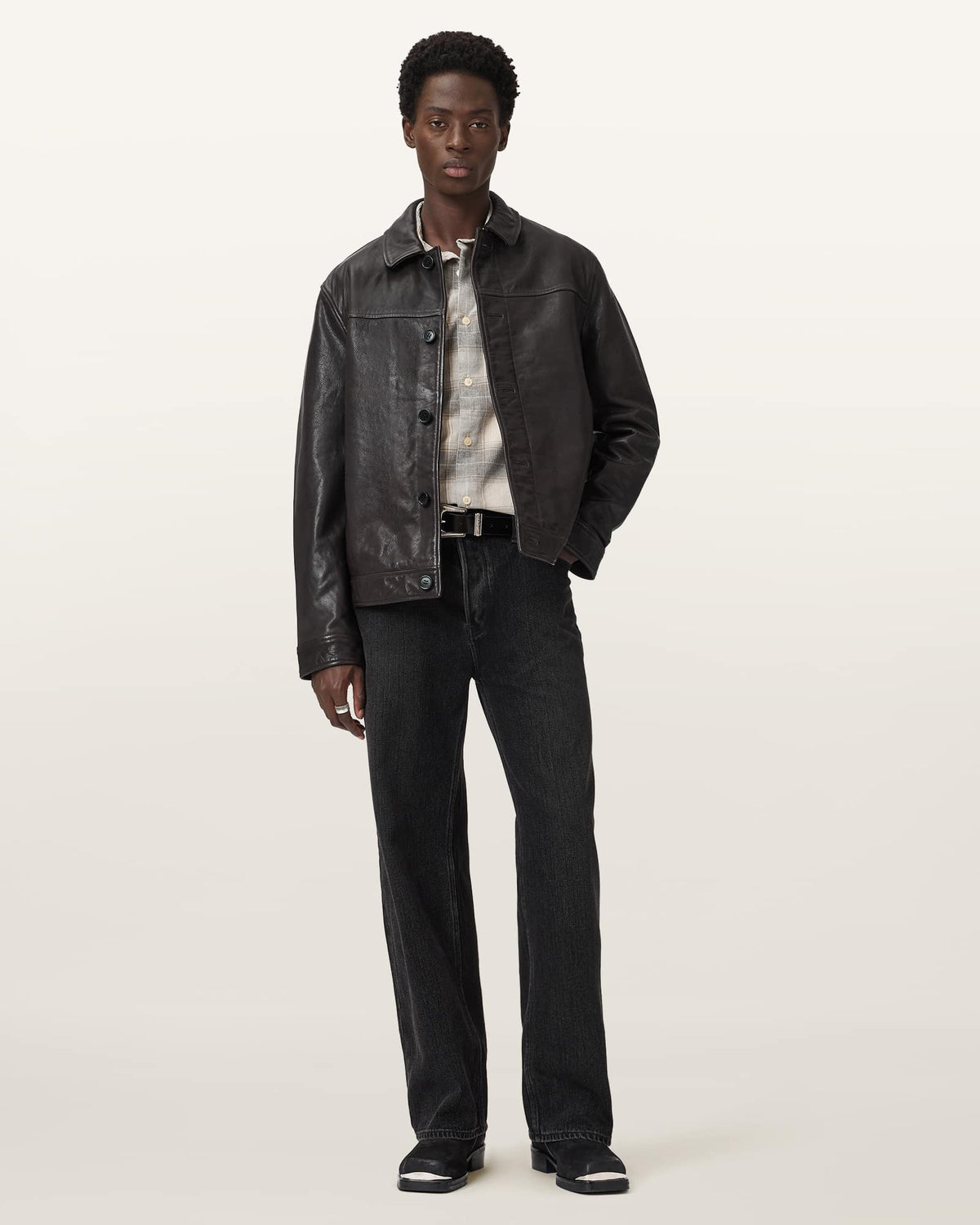Nates Leather Jacket TRAIL BROWN