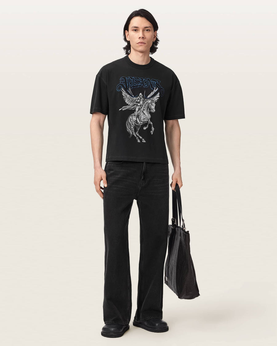 Seraph Short Sleeve Graphic T-Shirt Washed Black
